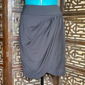 Forever 21 size M faux wrap black pencil skirt